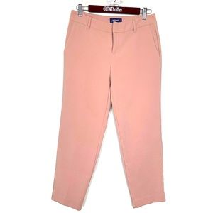 Old Navy Womens Harper High Rise Dress Trouser Pants Pink Sz 2 Barbiecore Career